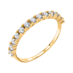 Women's ring with zirconia 