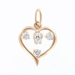 Pendant with zirconia 