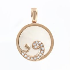 Pendant with zirconia 