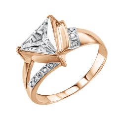 Women's ring with zirconia 
