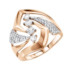 Women's ring with zirconia 