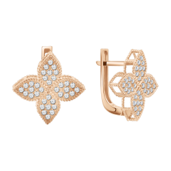 Earrings with zirconia 
