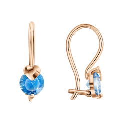 Серьги с фианитами 