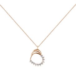 Колье с подвеской и фианитами 