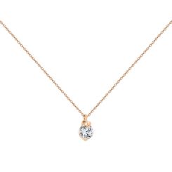 Collier mit Anhänger und Zirkonia 