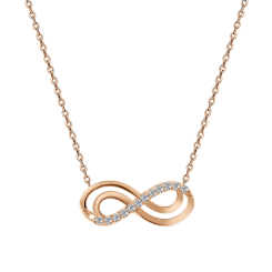 Collier mit Anhänger und Zirkonia 