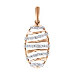 Pendant with zirconia 