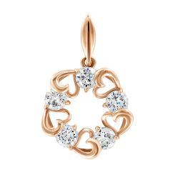 Pendant with zirconia 