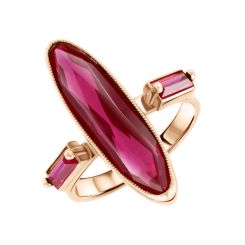 Women's ring with rubies 