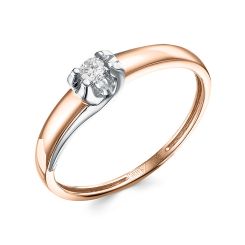 Женское кольцо с бриллиантом 