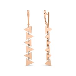 Earrings with zirconia 