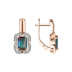 Ohrhänger mit Alexandrit und Brillanten 