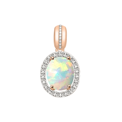 Anhänger mit Opal und Brillanten 