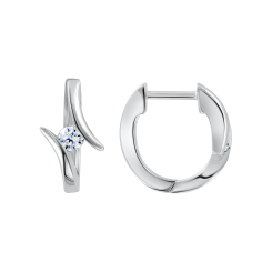 Серьги с фианитом 