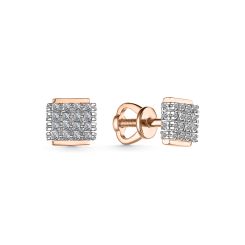 Серьги-пуссеты с бриллиантами 