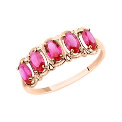 Women's ring with ruby 
