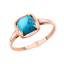 Damenring mit Türkis 
