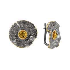 Ohrhänger vergoldet mit Bernstein 