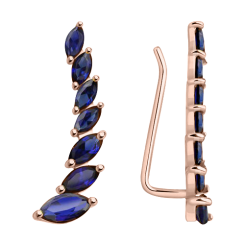 Серьги с сапфирами 