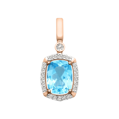 Anhänger mit Topas und Zirkonia 