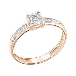 Damenring mit Brillanten 