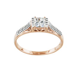 Damenring mit Swarovski Zirkonia 