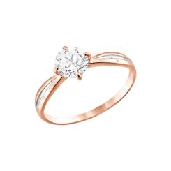 Damenring mit Swarovski Zirkonia 