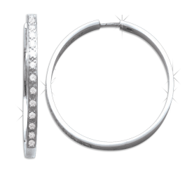 серьги с фианитами 