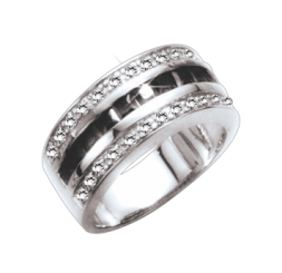 Damenring mit Zirkonia 