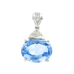 Anhänger mit Zirkonia und Topas 