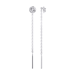 Earrings with zirconia 