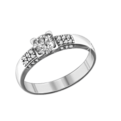 Damenring mit Zirkonia 