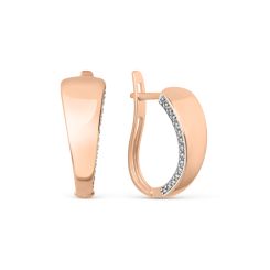 Earrings with zirconia 