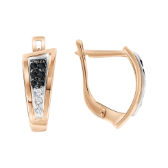 Earrings with zirconia 