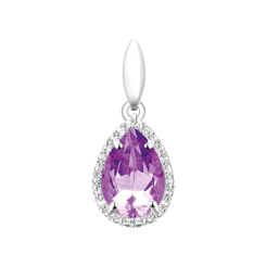 Anhänger mit Amethyst und Zirkonia 
