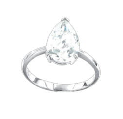 Damenring mit Zirkonia 