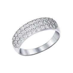 Damenring mit Zirkonia 