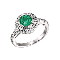 Women's ring with zirconia 