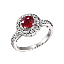 Кольцо с фианитами 