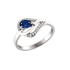 Кольцо с фианитами 