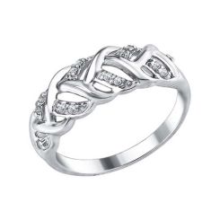 Women's ring with zirconia 