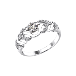 Damenring mit Zirkonia 