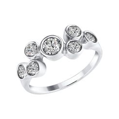 Damenring mit Zirkonia 