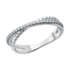 Damenring mit Zirkonia 