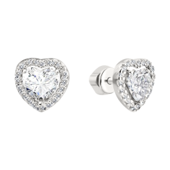Stud earrings with zirconia 
