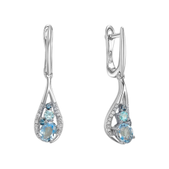 Ohrhänger mit Zirkonia 