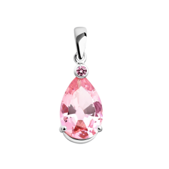 Pendant with pink zirconia 