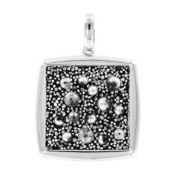 Anhänger mit schwarzem Swarovski Kristall 