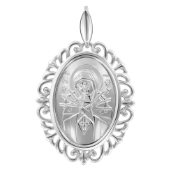 Икона - Кулон с кубическими циркониями 