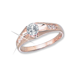 Damenring mit Zirkonia 